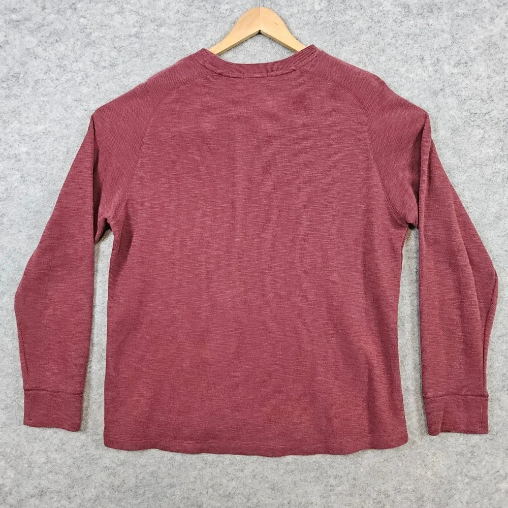 Banana Republic Men's Burgundy Crewneck Sweater‎ Size L Cotton/Polyester Blend